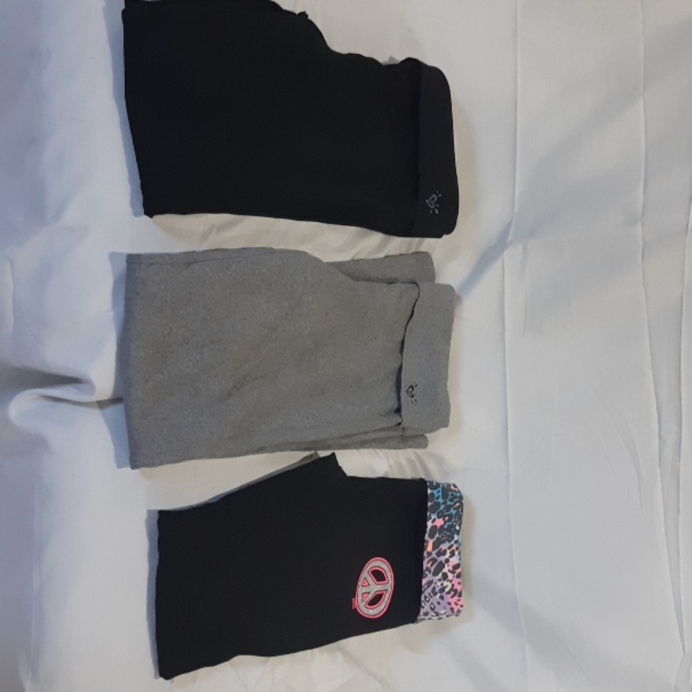 3 pairs yoga pants size 12